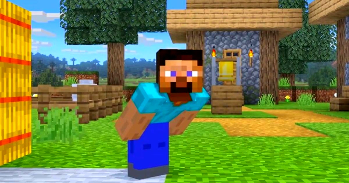 Image Minecraft Rotate and Fly Challenge